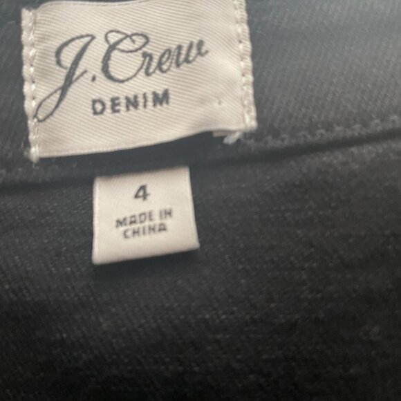 Women's J. Crew Washed Black Denim Coverall | Size 4 - Picture 7 of 7